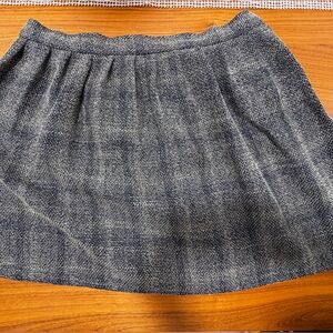 Urban Outfitters Black and Cream Knit Mini Skirt